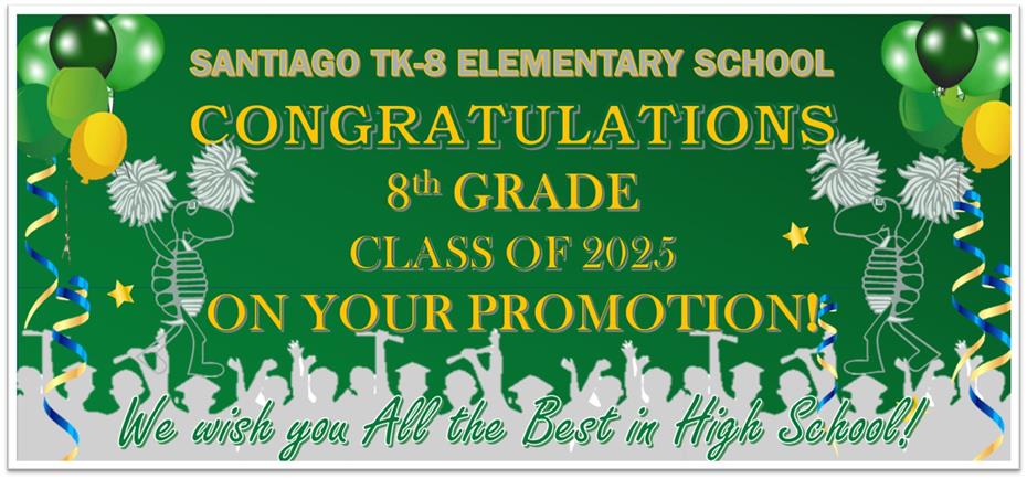 8TH GRADE POMOTION CONGRATS